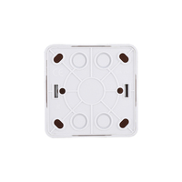 Nouveau Design Blanc PC En Plastique Simple Double Clé Interrupteur Mural Haute Qualité ABS Laiton Support 10A 250V Interrupteur De Lumière