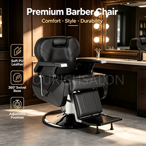 Sillón Moderno para Barbería, Silla Reclinable para Estilista, Silla Multiusos para Peluquería con Cuero PU - Product Image 2