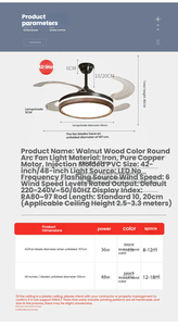 Ventilateur de plafond invisible pour restaurant, avec télécommande, design minimaliste, conversion de fréquence intelligente pour la maison et le bureau - Product Image 6