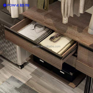 Итальянский настенный шкаф-купе из искусственного дерева, роскошный, современный, белый/черный, экономия пространства, 2,4 м, для дома - Product Image 6