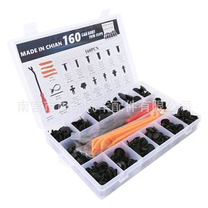 160Pcs <b>Car</b> Body Trim <b>Clips</b> Push Type Plastic Rivet Fasteners For Ford Toyota Honda Repair Kit - Product Image 2