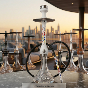 Narguilé en verre original Wookah Premium 2026 de Pologne pour fêtes en intérieur, bars, cafés, restaurants - Ensemble complet pour shisha - Product Image 3
