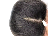 LONGFOR Extensions de cheveux indiens lisses de qualité supérieure, tissées à la main, avec topper en soie et clip frontal en dentelle, fournisseur en gros très demandé