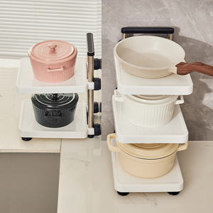 Nouveau design Support de rangement pour ustensiles de cuisine Support de comptoir pour casseroles <span class=keywords><strong>sous</strong></span> l'évier sans poinçonnage - Product Image 2