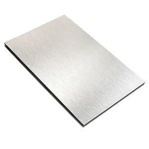 Geborsteld Goud Acp Aluminium Composietmateriaal 3Mm 4Mm Acm Platen Voor Wandbekleding