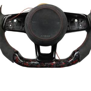 <span class=keywords><strong>Volant</strong></span> sport en cuir PU carbone Volkswagen GT1 MK7 compatible avec BMW X6 X5 X3 X4 Jetta Passat Golf R CC Série 3 5 - Product Image 3