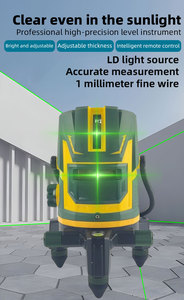 Niveau laser vert croisé 2/3/5 lignes, auto-nivelant 3D, rotatif automatique, niveaux de construction Dewa - Product Image 2