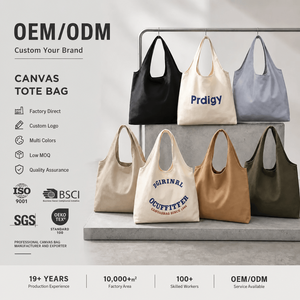 Bolsas de Compra Personalizadas Reutilizables de Lona de Algodón Ecológicas con Logotipo Impreso para Venta al por Menor y al por Mayor - Product Image 1