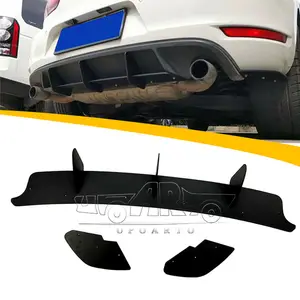 Haosheng Auto Spoilers Fabriek Produceren Abs Carbon Fiber Back Bumpers Plaat Guard Rear Blade Diffuser Spoiler Voor Vw MK6 Golf gti