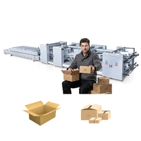 Macchina Automatica Integrata JK1416/1520/1625/1830 per Processi di Cucitura e Incollaggio di Scatole in Cartone Ondulato a 3-5 Strati per Alimenti