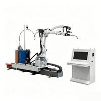 Robot de soudage intelligent Raintech à 6 axes avec suivi automatique des coutures pour la production de structures en acier lourdes