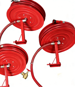Enrouleur de tuyau d'incendie Heguang Red Fire, buse en laiton/acier au carbone, norme EN694, tuyau de 3/4'' et 1'', 30m, utilisation facile, durable, OEM, lutte contre l'incendie - Product Image 3