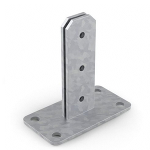 Tùy Chỉnh Kim Loại Vuông Vòng Góc Phải 100Mm 4*4 Mở rộng Hàng Rào Bài T Hình Gắn Khung - Product Image 2