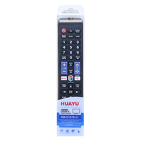Control Remoto Universal Inteligente HUAYU para Televisores Samsung AA59-00594A UE43NU7400-2, Batería AAA, 4 Botones, Material ABS, Código Fijo