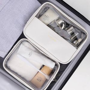 Pochette de toilette transparente en PVC, étanche, givrée, pour maquillage, trousse de toilette en PU PVC - Product Image 5