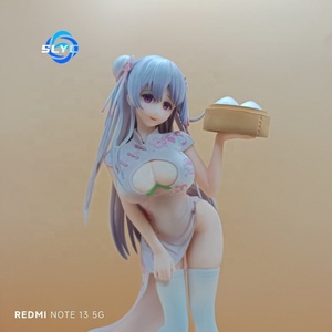Uni0创意UC桃包子女孩旗袍动漫人物模型收藏品 - Product Image 1