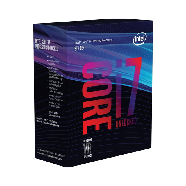 For Core I7-8700K Desktop Processor 6 Cores 3.7GHz Turbo Unlocked LGA1151 300 Series 95W 12MB L3 Cache 64-Bit Support New BULK