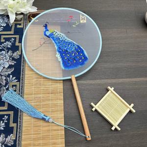 Onemax 2026 fatingna พัดมือไม้สไตล์โมเดิร์นเป็นมิตรกับสิ่งแวดล้อมลายนางฟ้ามีพู่ยาว - Product Image 6