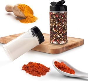 2021 Hot Selling Food Grade 450ml 15Oz PET Plastic BPA Free Screw Top Salt and Pepper Shakers <b>Spice</b> <b>Jar</b> with <b>Labels</b> - Product Image 4