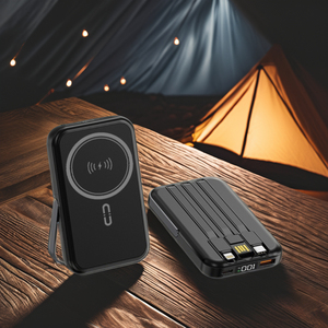 Banco de Energía Inalámbrico Magnético con Pantalla Digital USB Tipo-C, 10000mAh, 22.5W, PD 3.0, con Soporte, Batería de Litio-Polímero, Tecnología <span class=keywords><strong>GaN</strong></span> - Product Image 6