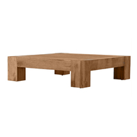 Table basse carrée en bois de style provincial français en gros.