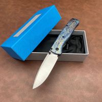 Couteau pliant 535LT avec manche en titane, couteau de camping en plein air, couteau EDC, logo personnalisé, vente en gros, benchmade Bugout