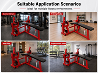 Equipo de Entrenamiento de Fuerza Comercial de Alta Calidad y Durabilidad: Máquina de Flexión de Piernas Iso-lateral para Entrenamiento de Fuerza de la Parte Inferior del Cuerpo.