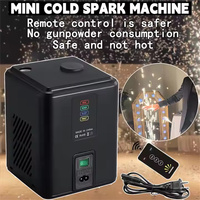 Machine à étincelles froides et feux d'artifice mini 350W avec télécommande/contrôle DMX, en alliage de titane, hauteur de projection 2,5-3M pour événements de mariage
