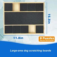 JQ-Planche à gratter pour chien et chat en bambou pour le soin des animaux domestiques