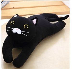 Super morbido peluche cartone animato animale accovacciato postura nera gatto bambola ragazza cuscino per dormire studente personalizzato cuscino per il pisolino - Product Image 4