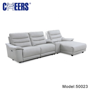 MANWAH <strong>CHEERS</strong> Popular Living Room Corner <strong>Sofa</strong> Sectional Reclining L Shape Couch Leather <strong>Sofa</strong> - Product Image 2