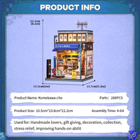 CuteBee  Vente en gros de maisons miniatures DIY CWGC222 Puzzle en bois 3D de style japonais Kit de coin de lecture DIY Jouets de puzzle