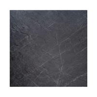 800x800 Carreaux de porcelaine en marbre gris foncé antidérapants pour le hall de l'hôtel moderne Revêtement de sol commercial pour la fonction de brique réfractaire