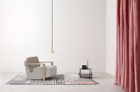 Fauteuil individuel de luxe léger style nordique, canapé d'appoint moderne en tissu pour la maison, le bureau et les hôtels, personnalisable