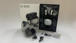 K-<span class=keywords><strong>330</strong></span> Auricolari Stereo TWS Unici in Metallo con Custodia di Ricarica Auricolari Wireless Metallici con Custodia di Ricarica - Product Image 2