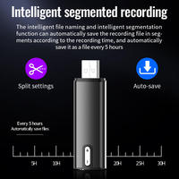 Grabadora de Voz USB con Cancelación de Ruido HD, Grabadora de Audio Digital Activada por Voz para Reuniones y Entrevistas