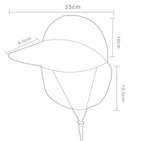 Chapeau de soleil respirant en maille avec protection pour le cou pour femmes et hommes, chapeau bob avec sangle sous le menton, large bord, idéal pour la plage, les voyages, la randonnée et la pêche