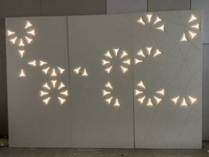 Illuminazione personalizzata 3D Carving Art pannello di parete personalizzato TV sfondo camera da letto decorazione della casa parete incandescente superficie interna - Product Image 2