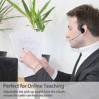 Audífonos Deportivos Inalámbricos de Oído Abierto Bluetooth 5.0 a Prueba de Agua con Gancho para la Oreja y Banda para el Cuello con Micrófono