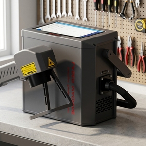 Machine de nettoyage au laser <span class=keywords><strong>Rayman</strong></span> Pulse 300W haute vitesse (0-5 <span class=keywords><strong>m</strong></span>/h) – Élimine la rouille et la peinture – Garantie 2 ans – Vente directe usine - Product Image 1