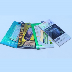 Emballage de film de protection d'écran pour téléphone portable, accepte la conception personnalisée, protection d'écran 10 en 1, emballage en papier, verre trempé - Product Image 2