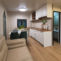 Cabane de jardin préfabriquée de 20 pieds, petite maison modulaire, chalet avec murs en céramique souple pour studio de jardin, maison d'hôtes