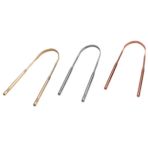 Nettoyeurs de langue en acier inoxydable chirurgical de qualité supérieure, gratte-langue en acier inoxydable 304 - Product Image 2