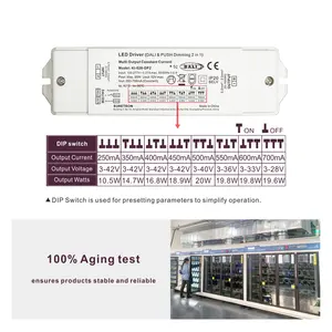 SAA ENEC Approval LED Downlight Cct Dali2 Dimming Driver Constant Current Dali-2 Dimmable Led Driver Led Panel Dali Driver