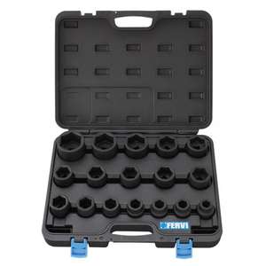 FERVI-Jeu de 17 douilles à chocs métriques I217 -EAN 8012667278199 IMPACT SOCKETS ET ACCESSOIRES - Product Image 1
