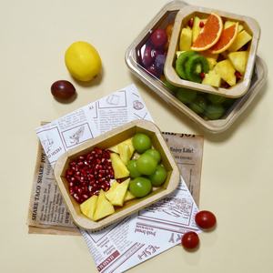 Recipiente de comida de ángulo octogonal, caja de comida octogonal de papel Kraft para llevar - Product Image 5