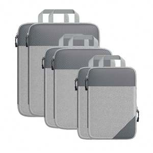 Luxury Expandable Travel Luggage Organizers 6-Pieces Clothing <b>Compression</b> Packing Cubes Pouch <b>Bags</b> - Product Image 1