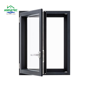 Diseños modernos de ventana de casa, manivela de aluminio revestida de madera, ventana abatible abierta, ventana de arco para ventanas en forma de arco de Villa - Product Image 6