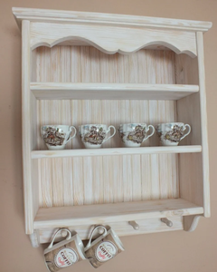 Scaffali <span class=keywords><strong>a</strong></span> parete in legno decorazione da parete robusta di stoccaggio Cottage in legno <span class=keywords><strong>scaffalatura</strong></span> pensile <span class=keywords><strong>a</strong></span> parete con ganci <span class=keywords><strong>a</strong></span> tazza - Product Image 4