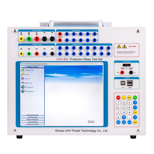 UHV-803 Three Phase Relay Protection Tester Secondary Injection Relay test Set